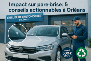 impact sur pare brise
