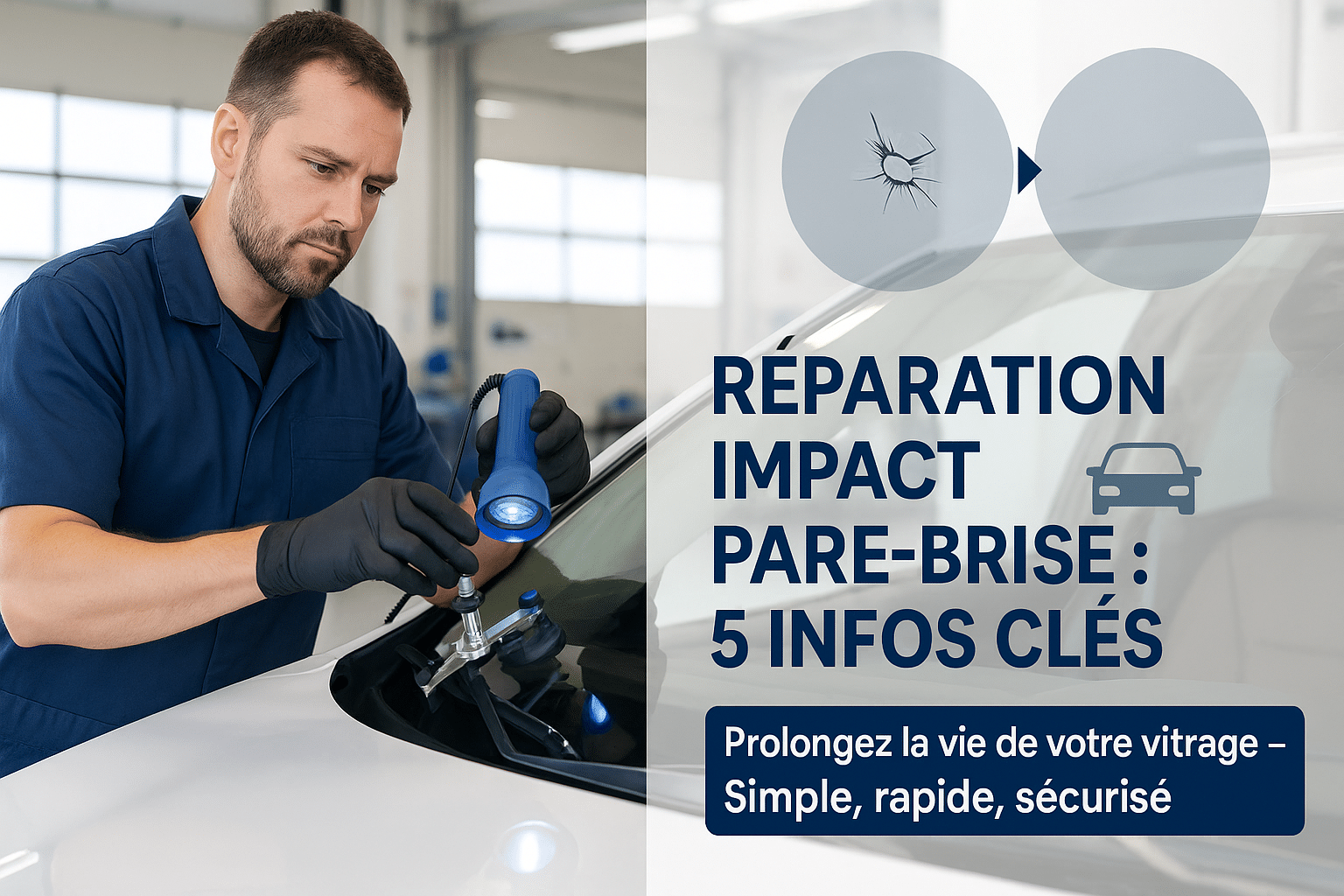 ryparation impact pare brise