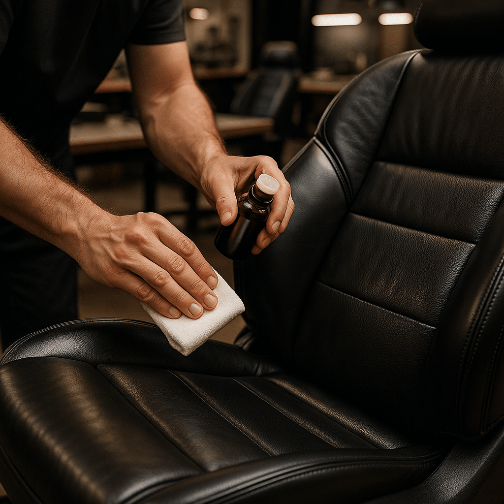 partenaire alta cuir renovation cuirs auto - illustration